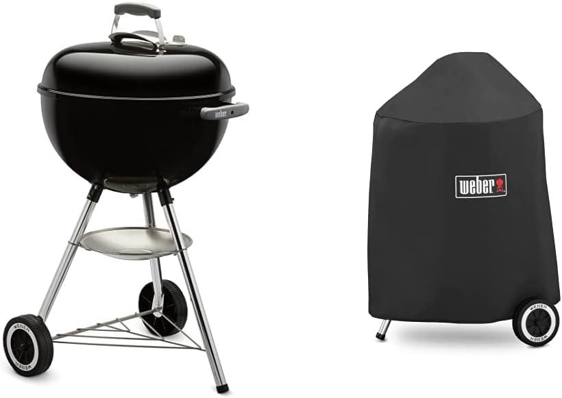 Weber 18" Original Kettle Charcoal Grill with Cover, Portable, Black
