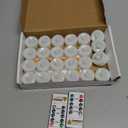 merrynights Remote Candles, 24PCS Flameless Tea Lights Candle Battery Operated with Timer, 400+Hours Remote Control LED Tea Lights Votive Candle - 1.5'' D X 1.25'' H- Warm White Light