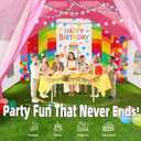 Large Inflatable Kids Playhouse Tent, Pink Big Kids Party Tent with Blower, 167" x 152" x 93"