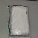 MIULEE 84" Long Scalloped Shower Curtain Linen Textured with 12 Metal Hooks Cute Extra Long Heavy Duty Washable Waterproof Cloth Shower Curtains with Black Border for Bathroom Hotel Bathtub,White