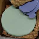 Porcelain Kids Bowls with Removable Silicone Sleeve & Lid  Strong Suction Base, Microwave & Dishwasher Safe, Toddler-Proof, Non-Slip Ceramic Feeding Bowls for Babies & Toddlers (Set of 2) (Baby Blue/Sweet Sage)