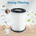 2 Pack VF 4000 Filter for Ridgid Shop VacStandard Wet/Dry Vacuum Filter Replacement Vf4000 Compatible with RIDGID Vacs Wet Dry 5-20 Gallon&6-9 Gallon Husky Vacuum-ridged Shop Vacuum Filter