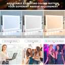 Makeup Vanity Mirror with Lights, 31.5"x 23.6" Large LED Lighted Mirror with 10X Magnification and USB Charging Port, Smart Touch 3 Colors Dimmable, Touch Control for Bedroom, White
