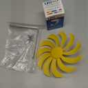 Small Wind Turbine Generator Micro DC Motor Power Wind Turbines Electricity Fan Blades Model Bicycle LED Light DIY Kits for Teaching Physical Power Generation Science Experiment