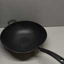 T-Fal Ultimate Hard Anodized Nonstick Wok 14 Inch, Oven Broiler Safe 350F, Non Stick Stir-Fry Pan, Cookware, Pots and Pans, Kitchen, Versatile Deep Frying, Saut, Braise, Stew, Dishwasher Safe, Onyx
