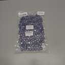 1 LB Purple Flat Glass Beads, 160-180PCS Small Glass Marbles, Mini Flat Round Pebbles for Vase Filler and Floral, Fish Tank Rocks Decorative Gemstones for Home and Aquarium Dcor