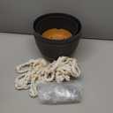 3 Pack Hanging Planters Set, 10 + 10 + 8 Inch Self-Watering Hanging Plant Pot, Macrame Plant Hanger with Pot, Ceiling Hooks, Removable Saucer and Drainage Holes for Indoor, Outdoor Plants - Black