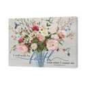 2 x UIAMT Christian Bathroom Wall Art Bible Verse Floral Pictures Decor Country Religious Flower Canvas Print Painting Modern Home Artwork for Bathroom Bedroom Living Room Kitchen Office Framed 10"x8"