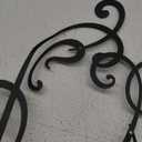 Embroidered Decorative Patch Iron on Applique - Decorative Swirl Pair (Black)
