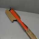 Growsun Driveway Marker 48 inch Orange Fiberglass 5/16 inch Dia Snow Fence Reflective Plow Stakes for Yard Walkways Parking Lots Safety Rods Edge, 25 Pack