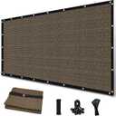 Amagenix 90% Sun Shade Cloth with Grommets, 8' x 12' Pergola Replacement Shade Cover Canopy Privacy Screen for Outdoor Patio Garden, Mocha (We Customized)