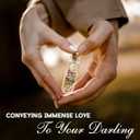 Valentines Day Gifts for Boyfriend Girlfriend, Mothers Day Presents For Mom From Daughter Son, I Love You to the Moon and Back Message In a Glass Bottle - Anniversary Romantic Gift For Wife Husband