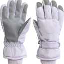 Bototack Winter Women Ski Gloves, Waterproof Touch Screen Snow Gloves, Warm Windproof Snowboard for Skiing Hiking Cycling (Purple)