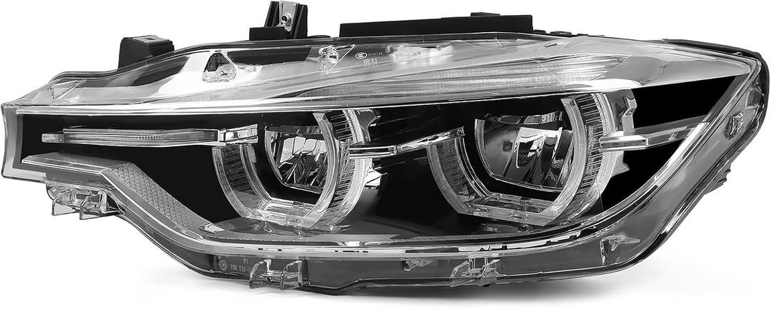 63117419629 Driver Side Headlight W/O AFS Compatible with 2015-2018 3 Series F30 320i/330i/330e/328d/328i/340i (Left)