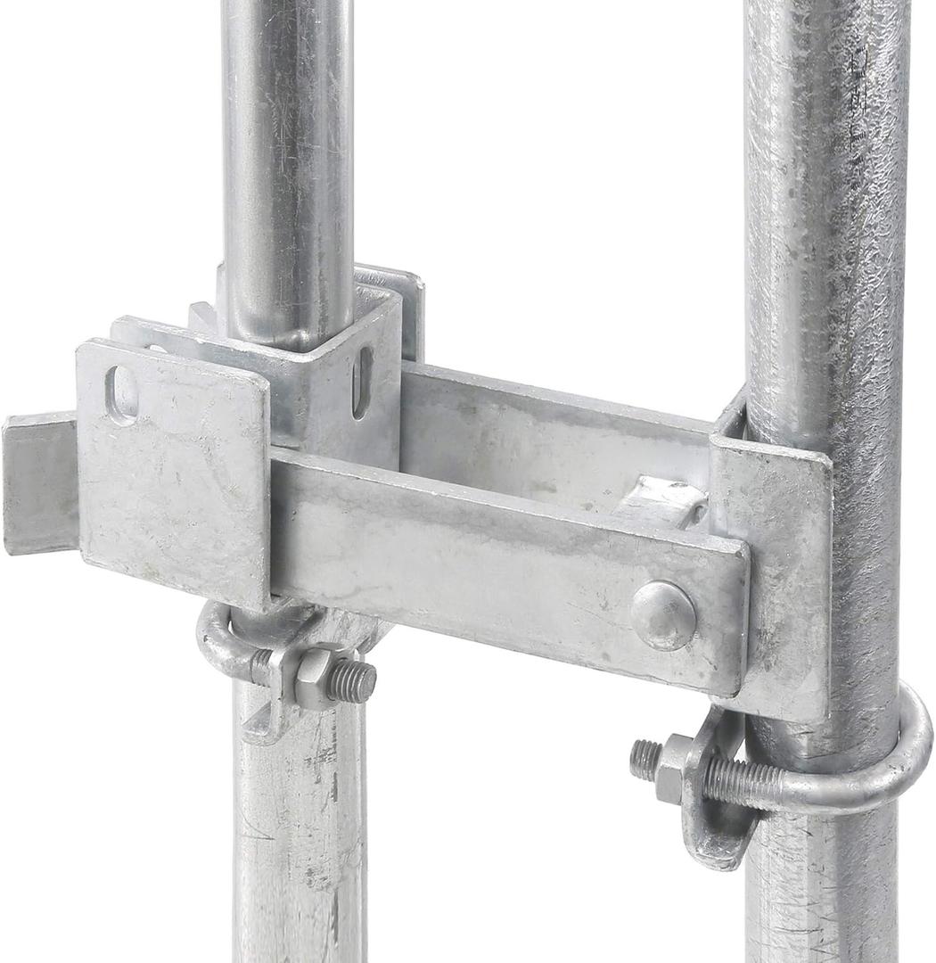 Chain Link Fence Commercial Double Gate Latch 1-5/8" or 2" Frame | Strong Arm Double Gate Latch for Swing Gates