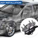 PAROD Front 515136 Wheel Hub and Bearing Assembly Compatible with 2008-2013 Chrysler Town & Country, 2008-2013 Dodge Grand Caravan, 2009-2012 VW Routan w/ABS