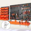 PRETYZOOM 10 Pcs Metal Pegboard Hooks 2.36In Wall Storage Hooks for Pegboard Tool Holders Organizer Garage Workshop Office Display