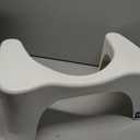 Squatty Potty Simple Curve Bathroom Toilet Stool 7" White