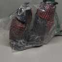 Hausse 2 Pack Fake Owl Decoys to Scare Birds Away, Rotating Head Plastic Owl Bird Deterrents, 10.6 Inch Height Bird Scarecrow Nature Enemy Horned Pest Repellent for Outdoor Garden Yard (Black)