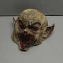 Spooktacular Creations Scary Halloween Zombie Mask, Full Head Horror Alien Ghost Devil Face Mask, Creepy Latex Monster Cap Masks for Adult Cosplay Halloween Costume Accessory, Party Dress Up