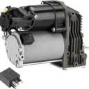 Air Suspension Compressor Pump with Relay Fits for BMW X5 2007-2013, Fits for X6 2008-2014, Replace for 37206799419, 37206789938, 37226785506, 37206859714, 37226775479