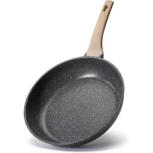 10 inch Nonstick Frying Pan Skillet, Non Stick Granite Fry Pans, Stone Cookware Omelet Pan, Egg Frying Pan with Heat-Resistant Handle, Requires Installation, PFOA Free Chef's Pan, Induction Compatible