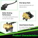 Pit Bike Front Brake & 12mm Rear Hydraulic Disc Brake Caliper Assembly Compatible with Apollo SSR 125cc 110cc Tao Tao Coolster Roketa X-pro 4-Stroke 50cc 70cc 90cc Chinese Dirt Bike Parts