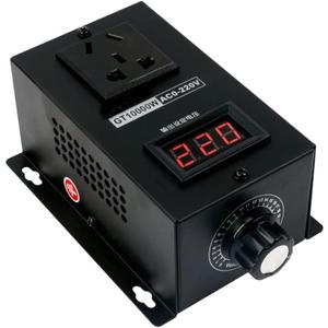 Single-Phase Voltage Regulator 110-220V PWM AC Controller Switch 40A 10000W Suitable for Heater Temperature Adjustment, Electric Drill Variable Speed, Electric Furnace Thermostat