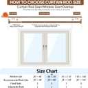 Curtain Rods for Windows 28 to 88 Inches Adjustable 1 Inch Diameter Decorative Single Window Curtain Rod Set with Rounded Cap design Finials, Silver