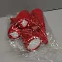 6 Pcs 12" 10" 6" Christmas Velet Cone Tree Decoration Christmas Glitter Table Tree Farmhouse Tree Tiered Tray Ornament Xmas Tree for Home Holiday Entryway Tabletop Tree Centerpiece Decor (Red White)