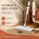 Hands Free Flat Mops for Floor Cleaning Flat Mop One Button Cloth Clam
