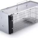 Faicuk Heavy Duty Squirrel Trap Chipmunk Trap Rat Trap and Other Similar-Size Rodents - 16.3 x 6 x 6.7