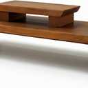 Meditation Altar Table Solid Wood, Wooden Puja Table for Relaxation and Prayer, Low Meditation Tables, Japanese Floor Table, Small Coffee & Tea Table for Home, Office, Studio