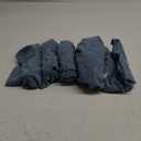 SearchI Stretch Dining Chair Seat Covers Set of 6, Soft Removable Washable Seat Covers for Dining Chairs, Dining Room Seat Cover Protector (Rear-Covered, Hexagon Blue)