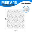 Chenzhit (6 Pack) 21x21x1 Air Filter, MPR 1900 & FPR 10, MERV 13 Pleated Air Filter (Actual Size: 20.75x20.75x0.75 inch)