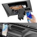 Upgraded Phone Mount Compatible with Jeep Wrangler JK JKU 2012-2018 | Anti-Shake Dash Multi-Mount + Storage Tray | 360 Rotation Phone Holder | Off-Road Interior Accessories