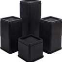 BTSD-home 4 inch or 8 inch Bed Risers Heavy Duty Stackable Furniture Risers Bed Lifts Risers for Couch, Sofa, Desk or Table Legs Extenders 8 Pack