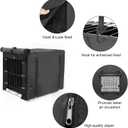 Durable Dog Crate Cover Double Door for Large pet Cover Kennel Covers Universal Fit for 36 inches Wire Dog Crate (36 Inch (36" L x 23" W x 25" H))-Black