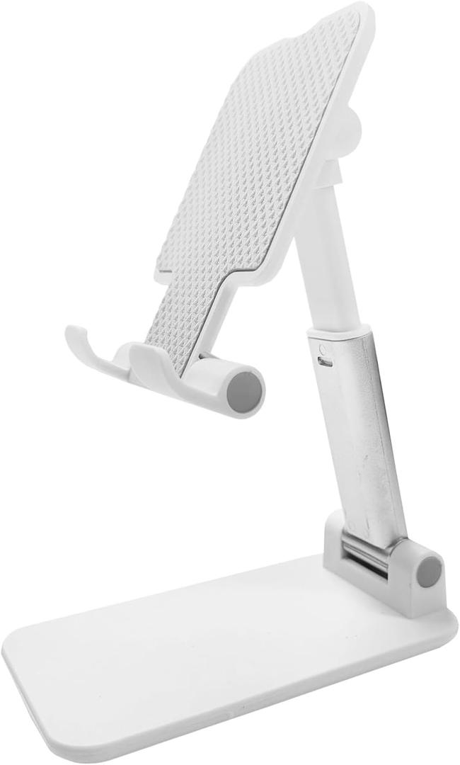 waymore Adjustable Cell Phone Stand, Phone Stand, iPhone Holder for Desk, Height Adjustable Cell Phone Holder Portable Cellphone Cradle Desktop Dock Stand for Smart Phones, iPad Tablet and E-Reader