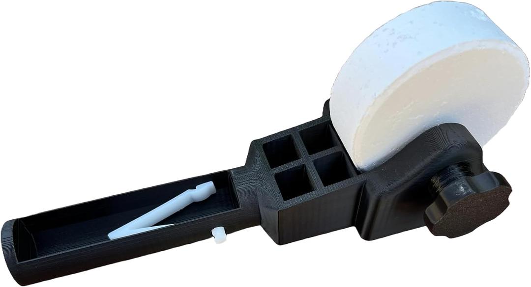 Chlorine Tablet Pool Scrubber Cleaning Tool, Strong Tablet Holder and Clamp for Pool Maintenance and Stain Removal, Made in USA