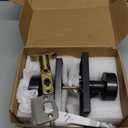 Oil Rubbed Bronze Door Knobs, Passage Door Knobs Door Handles for Hall and Closet Keyless Rectangle, Oil Rubbed Bronze