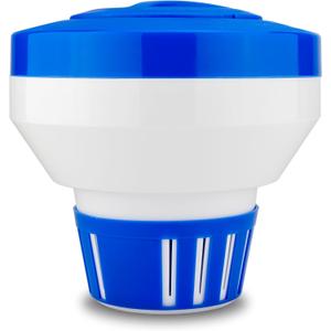 WaterWarden Floating Pool Chemical Dispenser  X-Large 7.5 Chlorine or Bromine Tablet Holder  Adjustable Floater for Pools, Hot Tubs & Spas  Holds Up to 4 Tablets  Deluxe Design