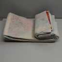 YIHOUSE Brown Area Rug 3x5,Geometric Burnt Orange Area Rug Non Slip,Farmhouse Rugs Washable,Vintage Burgundy Carpets for Bedroom, Boho Rug for Kitchen,Dining Room