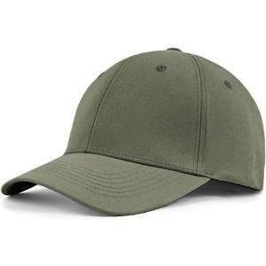 Zylioo XXL Men's Baseball Cap with Closed Back,Non Adjustable Fitted Caps for Big Heads,Oversize Stretchy Baseball Hats (Green, XL)