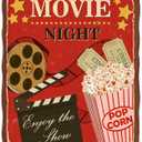 Jekeno Movie Gifts Blanket Night Popcorn Throw Blanket | 60x80 Inch Flannel Movie Night Blanket Gifts for Film Lovers Family Friends Birthday