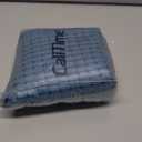 CaliTime Throw Pillow Covers Pack of 2 Comfy Corduroy Corn Striped Waffle Decorative Cushion Cases for Couch Sofa Bed Farmhouse 16 X 16 Inches Ocean Blue