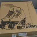 Women's Roller Skates Light Up Wheels, Adjustable Double Row Roller Skates Outdoor Shiny Derby Skates Illuminating for Teens and Youth (38-9.44in-(Women's 7.5 / Men's 6.5), Purple White1)