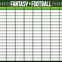 Trends International Fantasy Football 10 Team Draft Board Wall Poster, 34L x 22.4W, Premium Unframed Version