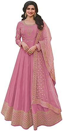 STELLACOUTURE Indian ready to wear gown type salwar kameez for women with rich dupatta 2227-O, XL Size