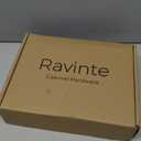 Ravinte 50 Pack 25 Pairs 1/2 inch Overlay Soft Close Hinges for Kitchen Cabinet Hinges Satin Nickel Hidden Hinges Stainless Steel Concealed Hinge self Closing